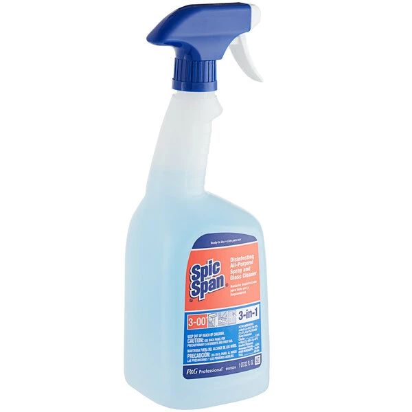 Spic And Span 75353 Disinfecting, All-Purpose, & Glass Cleaner Ready-to-Use Spray 32 Oz. - 6/Case 1 Spic And Span 75353 Disinfecting, All-Purpose, & Glass Cleaner Ready-to-Use Spray 32 Oz. - 6/Case