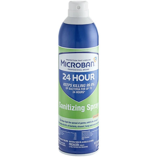 Microban Professional 30130 15 Oz. Aerosol Sanitizing Spray 1 Microban Professional 30130 15 Oz. Aerosol Sanitizing Spray