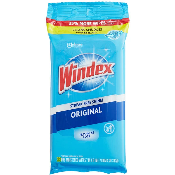 SC Johnson Windex® 322588 Single Use Multi Surface Glass Wipes 2 SC Johnson Windex® 322588 Single Use Multi Surface Glass Wipes - Image 2