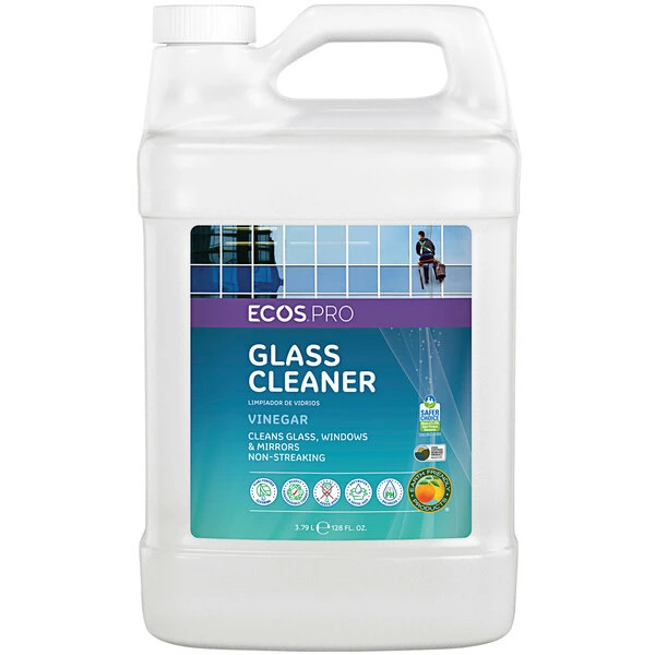 ECOS Pro PL9300/04 1 Gallon Vinegar Glass Cleaner - 4/Case 1 ECOS Pro PL9300/04 1 Gallon Vinegar Glass Cleaner - 4/Case