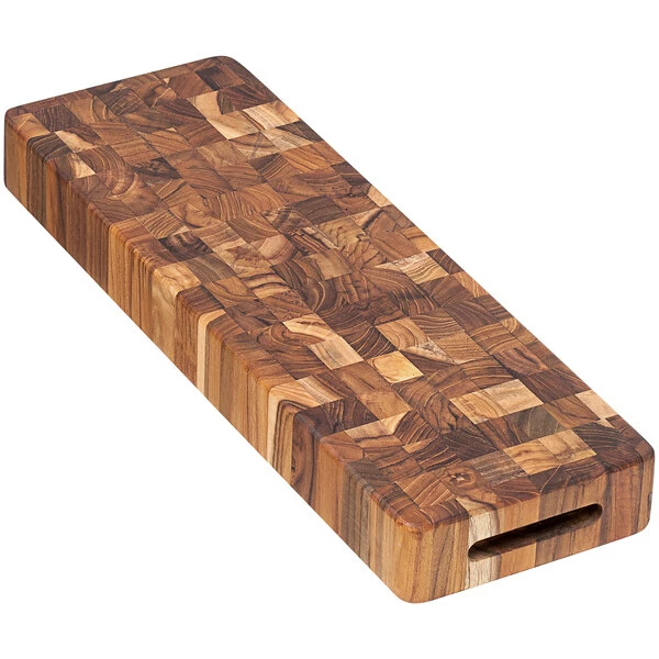 Teakhaus Butcher Block 18" X 6" X 2" End Grain Teakwood Cutting / Serving Board 315 1 Teakhaus Butcher Block 18" X 6" X 2" End Grain Teakwood Cutting / Serving Board 315