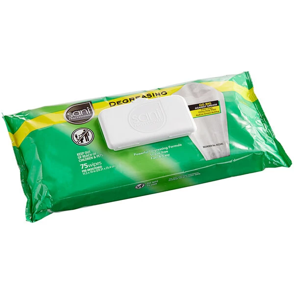 Sani Professional Degreasing Multi Surface Wipes 11 1/2" X 10" - 675/Case 2 Sani Professional Degreasing Multi Surface Wipes 11 1/2" X 10" - 675/Case - Image 2