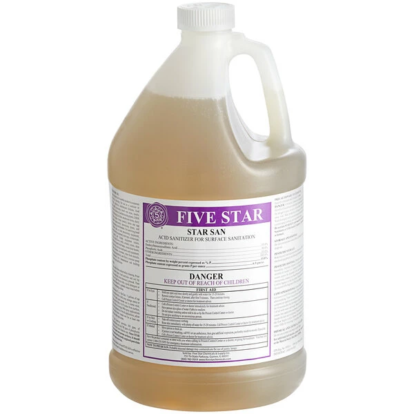 Five Star Chemicals 26-STS-FS01-04 Star San High-Foaming Brewery Sanitizer 1 Gallon 1 Five Star Chemicals 26-STS-FS01-04 Star San High-Foaming Brewery Sanitizer 1 Gallon