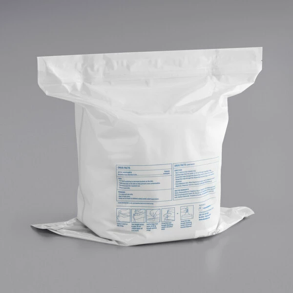 WipesPlus Center Pull Lemon Scent Alcohol Free Hand Sanitizing Wipes - 800/Roll 3 WipesPlus Center Pull Lemon Scent Alcohol Free Hand Sanitizing Wipes - 800/Roll - Image 3