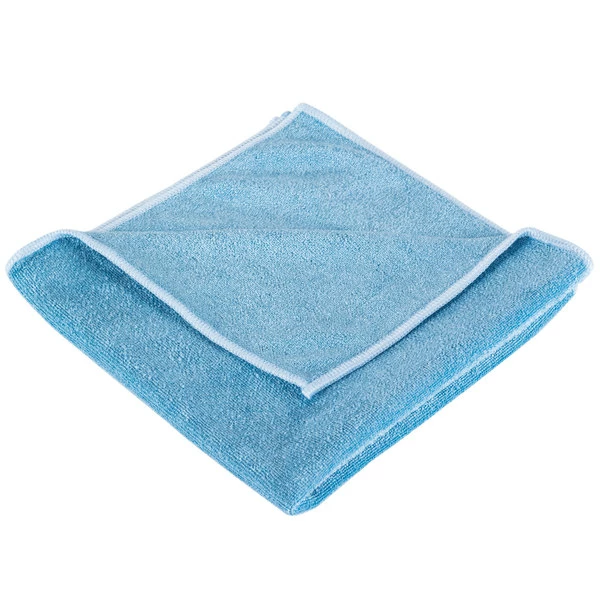 Unger® Unger MB40B SmartColor MicroWipe 16" X 16" Blue Medium-Duty Microfiber Cleaning Cloth - 10/Pack 2 Unger® Unger MB40B SmartColor MicroWipe 16" X 16" Blue Medium-Duty Microfiber Cleaning Cloth - 10/Pack - Image 2