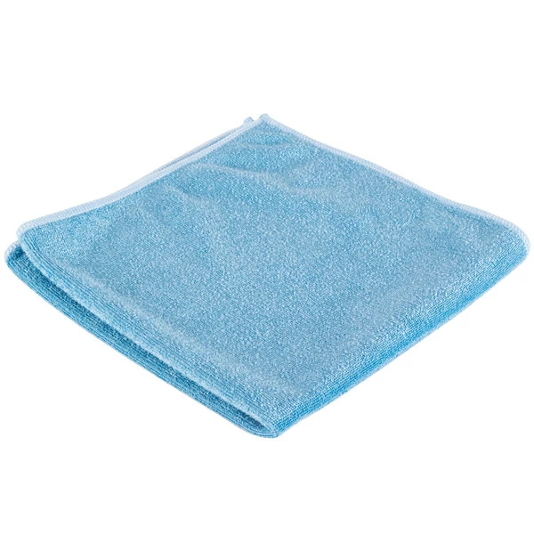 Unger® Unger MB40B SmartColor MicroWipe 16" X 16" Blue Medium-Duty Microfiber Cleaning Cloth - 10/Pack 4 Unger® Unger MB40B SmartColor MicroWipe 16" X 16" Blue Medium-Duty Microfiber Cleaning Cloth - 10/Pack - Image 4