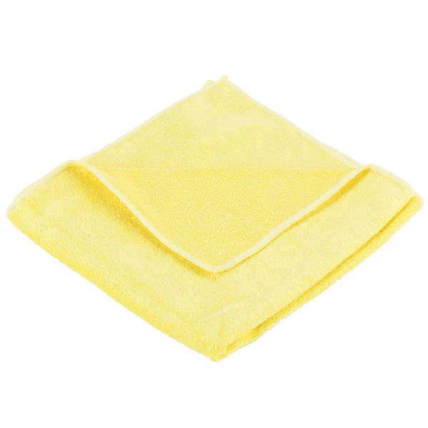 Unger® Unger MB40J SmartColor MicroWipe 16" X 16" Yellow Medium-Duty Microfiber Cleaning Cloth - 10/Pack 3 Unger® Unger MB40J SmartColor MicroWipe 16" X 16" Yellow Medium-Duty Microfiber Cleaning Cloth - 10/Pack - Image 3