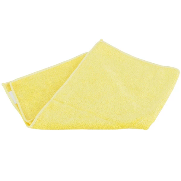 Unger® Unger MB40J SmartColor MicroWipe 16" X 16" Yellow Medium-Duty Microfiber Cleaning Cloth - 10/Pack 4 Unger® Unger MB40J SmartColor MicroWipe 16" X 16" Yellow Medium-Duty Microfiber Cleaning Cloth - 10/Pack - Image 4
