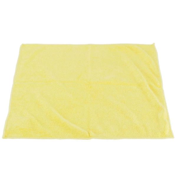 Unger® Unger MB40J SmartColor MicroWipe 16" X 16" Yellow Medium-Duty Microfiber Cleaning Cloth - 10/Pack 6 Unger® Unger MB40J SmartColor MicroWipe 16" X 16" Yellow Medium-Duty Microfiber Cleaning Cloth - 10/Pack - Image 6