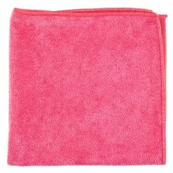 Unger® Unger MB40R SmartColor MicroWipe 16" X 16" Red Medium-Duty Microfiber Cleaning Cloth - 10/Pack