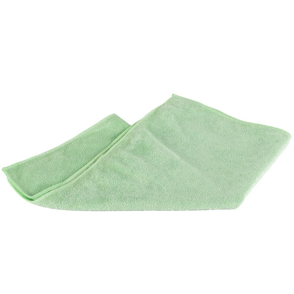 Unger® Unger MB400 SmartColor MicroWipe 16" X 16" Green Medium-Duty Microfiber Cleaning Cloth - 10/Pack 3 Unger® Unger MB400 SmartColor MicroWipe 16" X 16" Green Medium-Duty Microfiber Cleaning Cloth - 10/Pack - Image 3
