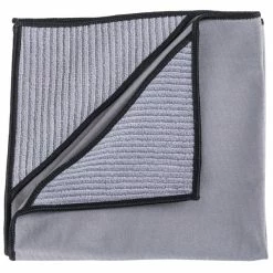 Unger® Unger MN40U Ninja MicroWipe 16" X 16" Gray And Black Premium Microfiber Cleaning Cloth - 5/Pack