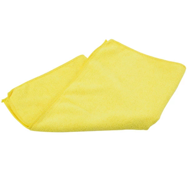 Unger® Unger MC40J SmartColor MicroWipe 16" X 16" Yellow Light-Duty Microfiber Cleaning Cloth - 10/Pack 3 Unger® Unger MC40J SmartColor MicroWipe 16" X 16" Yellow Light-Duty Microfiber Cleaning Cloth - 10/Pack - Image 3