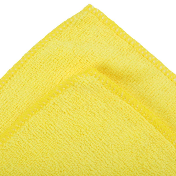 Unger® Unger MC40J SmartColor MicroWipe 16" X 16" Yellow Light-Duty Microfiber Cleaning Cloth - 10/Pack 5 Unger® Unger MC40J SmartColor MicroWipe 16" X 16" Yellow Light-Duty Microfiber Cleaning Cloth - 10/Pack - Image 5