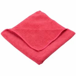 Unger® Unger MC40R SmartColor MicroWipe 16" X 16" Red Light-Duty Microfiber Cleaning Cloth - 10/Pack