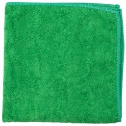 Unger® Unger MC400 SmartColor MicroWipe 16" X 16" Green Light-Duty Microfiber Cleaning Cloth - 10/Pack