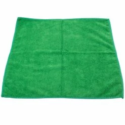 Unger® Unger MC400 SmartColor MicroWipe 16" X 16" Green Light-Duty Microfiber Cleaning Cloth - 10/Pack -Microban Shop 413055