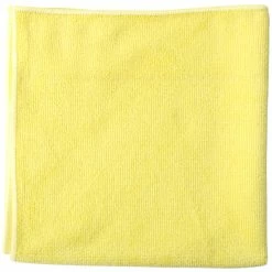 Unger® Unger MF40J SmartColor MicroWipe 16" X 15" Yellow Heavy-Duty Microfiber Cleaning Cloth - 10/Pack