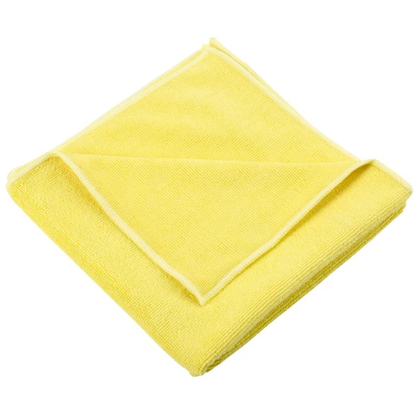Unger® Unger MF40J SmartColor MicroWipe 16" X 15" Yellow Heavy-Duty Microfiber Cleaning Cloth - 10/Pack 2 Unger® Unger MF40J SmartColor MicroWipe 16" X 15" Yellow Heavy-Duty Microfiber Cleaning Cloth - 10/Pack - Image 2
