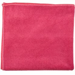 Unger® Unger MF40R SmartColor MicroWipe 16" X 15" Red Heavy-Duty Microfiber Cleaning Cloth - 10/Pack