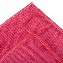 Unger® Unger MF40R SmartColor MicroWipe 16" X 15" Red Heavy-Duty Microfiber Cleaning Cloth - 10/Pack -Microban Shop 413237