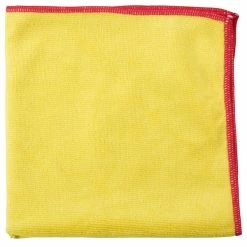 Unger® Unger MF40Y SmartColor MicroWipe 16" X 15" Yellow And Red Heavy-Duty Microfiber Cleaning Cloth - 10/Pack