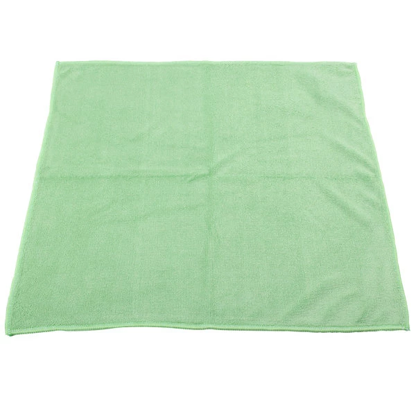 Unger® Unger MF400 SmartColor MicroWipe 16" X 15" Green Heavy-Duty Microfiber Cleaning Cloth - 10/Pack 5 Unger® Unger MF400 SmartColor MicroWipe 16" X 15" Green Heavy-Duty Microfiber Cleaning Cloth - 10/Pack - Image 5