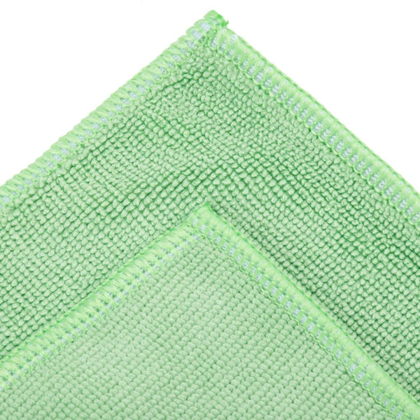 Unger® Unger MF400 SmartColor MicroWipe 16" X 15" Green Heavy-Duty Microfiber Cleaning Cloth - 10/Pack 6 Unger® Unger MF400 SmartColor MicroWipe 16" X 15" Green Heavy-Duty Microfiber Cleaning Cloth - 10/Pack - Image 6