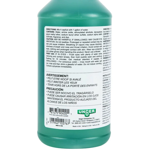 Unger® Unger FR110 1 Qt. / 32 Oz. EasyGlide Concentrated Glass Cleaner 4 Unger® Unger FR110 1 Qt. / 32 Oz. EasyGlide Concentrated Glass Cleaner - Image 4