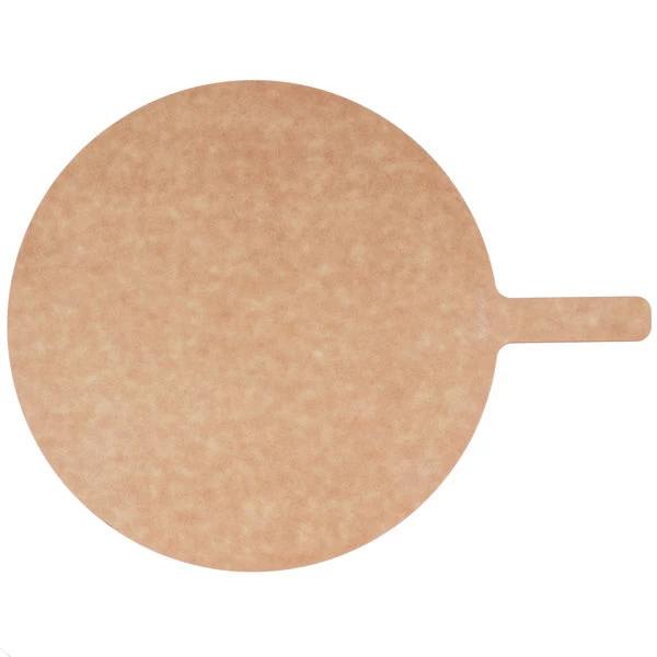 American Metalcraft 13" Round Pressed Natural Pizza Peel With 5" Handle MP1318 2 American Metalcraft 13" Round Pressed Natural Pizza Peel With 5" Handle MP1318 - Image 2