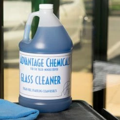 Advantage Chemicals 1 Gallon / 128 Oz. Glass Cleaner - 4/Case -Microban Shop 880044