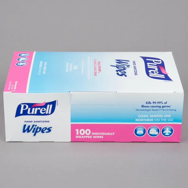 Purell® 9022-10 Hand Sanitizing Wipes 100 Count Box 2 Purell® 9022-10 Hand Sanitizing Wipes 100 Count Box - Image 2