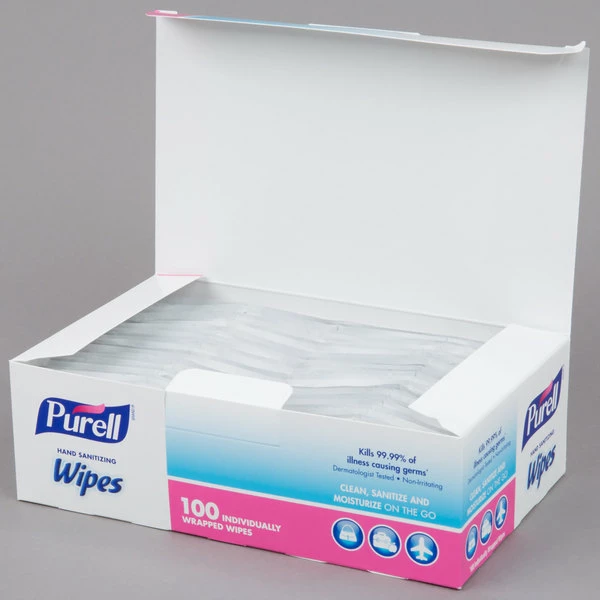 Purell® 9022-10 Hand Sanitizing Wipes 100 Count Box 4 Purell® 9022-10 Hand Sanitizing Wipes 100 Count Box - Image 4